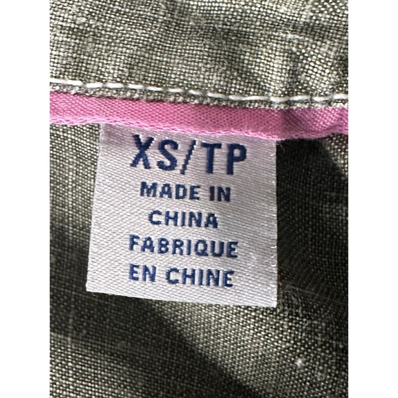 Tommy Bahama Shirt Womens XS Linen Coastalina Long Sleeve Button Up Green - Picture 14 of 16